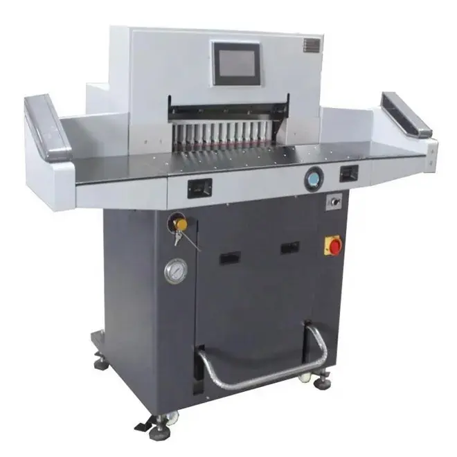 Otomatik ağır hidrolik otomatik elektrikli kağıt kesme makinesi giyotin makinesi kağıt kesme makinesi H720RT ön