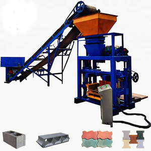 QT40C-1 piccolo Semi automatico Multi funzione blocco in calcestruzzo linea di produzione per Ghana nuovo Starter - Product Image 1