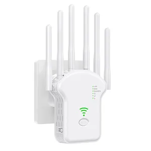 U10WiFiエクステンダー信号ブースター1200Mbps家庭用デュアルバンドワイヤレスインターネットリピーターおよび信号増幅器簡単なセットアップ