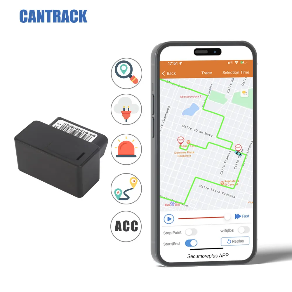 Localizador de vehículos motocicleta eléctrica gps tracker 2G obd2 gps tracker