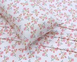 100% cotton nữ hoàng Kích thước tấm Ga Trải Giường thiết lập 4 miếng mềm mại thoáng khí percale dệt sâu túi 16 "khách sạn tiêu chuẩn gối - Product Image 4