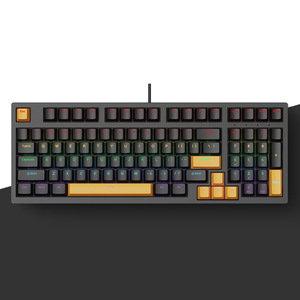98-Keys Ergonomic Gamer Mechanical <strong>Keyboard</strong> Compact Layout Wired Color Lighting ABS <strong>Numeric</strong> <strong>Keypad</strong> for Office Gaming - Product Image 6