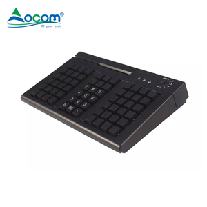 Mini teclado POS programable USB con cable profesional de 66 teclas Lector de tarjetas opcional Nueva operación mecánica en idioma coreano - Product Image 2
