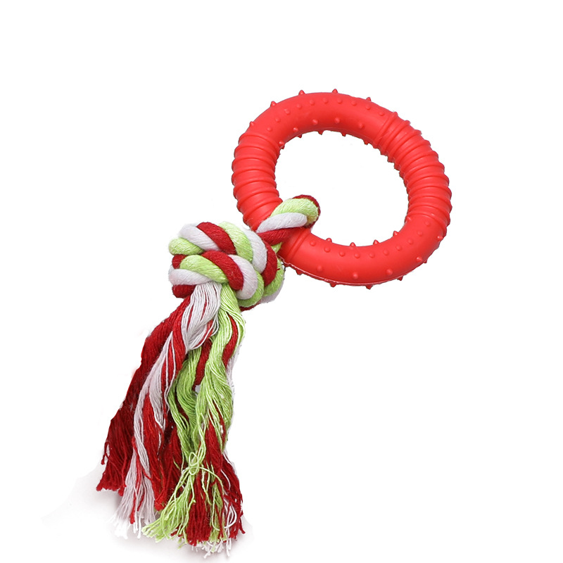 Corde en coton rouge, petit cercle