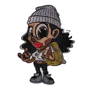 Chất lượng cao tùy chỉnh thêu phim hoạt hình các bản vá lỗi thời trang cao cấp thêu hat các bản vá lỗi - Product Image 1