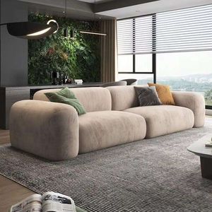 Moontree Set <span class=keywords><strong>Sofa</strong></span> ruang tamu Nordic mewah bentuk L furnitur lantai beludru 3 tempat duduk Modular bagian <span class=keywords><strong>Sofa</strong></span> Set - Product Image 3