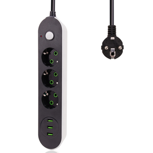 <strong>3</strong> USB <strong>Multi</strong>-port Charging <strong>Socket</strong> <strong>3</strong> Plug Power Strip Switch 5M/2M /1.4M Cable EU Outlets Suitable for EU Plug Electrical <strong>Socket</strong> - Product Image 2