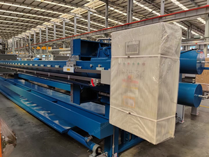 Filtropressa per fanghi a membrana controllata da programma automatico con sistema di lavaggio in tessuto