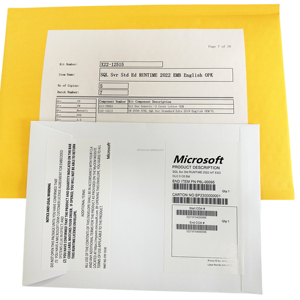SQL Server 2022/2019/2016 standart Std ömür boyu çevrimiçi aktivasyon SQL Server 2019/20222/2016 ENT kurumsal DVD tam paket - Product Image 1