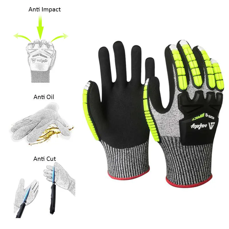 Cut 4 Impact Tpr Anti Cut Gloves