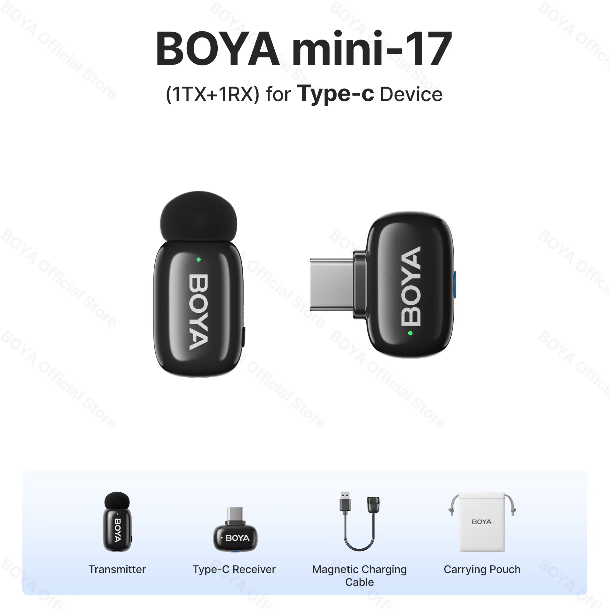 Negro 17(1TX-1RX)-Tipo-c