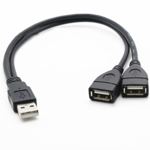 สายต่อขยาย USB 2in1 USB คู่2.0การส่งข้อมูลจากตัวผู้ไปยังคู่หญิงสาย USB ชาร์จ Y - Product Image 4