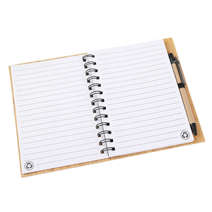 Cadernos espirais A5 personalizáveis com corda elástica Metal Gold Corner Colorido Linen Cover Bamboo Hardcover Planner Journals