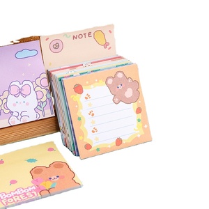 Bloque de papel Nota Cubo Memo Creativo Diy Página de dibujos animados Diario escolar Escribir notas Juego de regalo Nota adhesiva