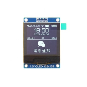 1,5 Zoll quadratisches AMOLED-Display 128x128 E-Paper-Module für Raspberry Pi STM32 für Arduino
