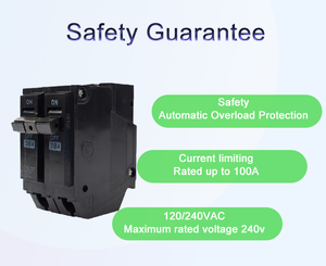 High Quality 30A 3 Phase Mini <strong>Circuit</strong> <strong>Breaker</strong> 2P Black MCB with 3P Protection RCCB &amp; RCBO Type for LI