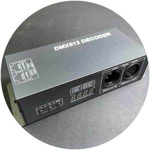 Hochwertiger 4A 4-Kanal-DMX-Controller PWM-Steuerungssignal-Digital-Display DMX512 Decoder für RGBW-Streifen - Product Image 2