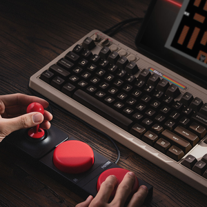 8BitDo Retro C64 Mechanical <strong>Keyboard</strong> BT/2.4G/USB-C Gaming <strong>Keyboard</strong> 87 Keys Dual Super Buttons Super Stick for Windows/Android - Product Image 1