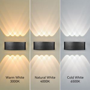 Açık beyaz dış bahçe aplik uydurma IP65 pille çalışan <span class=keywords><strong>Led</strong></span> dış mekan ışıkları duvar, <span class=keywords><strong>Led</strong></span> duvar ışık