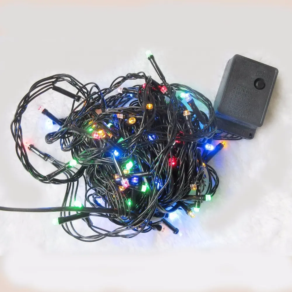 Cordão de luz de led clássico, multicolor, venda quente, corda de luz de natal 110v 220v, decoração de jardim, guirlanda, árvore de natal, led