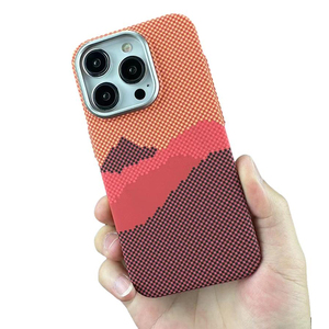 高級チェック柄パターン磁気ワイヤレス充電電話ケースiPhone15 12 14 13 ProMaxメタルカメラフレーム耐衝撃カバー - Product Image 1