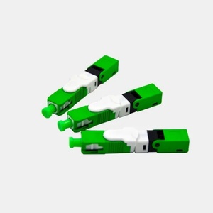 ตัวเชื่อมต่อเร็ว FTTH SC LC FC UPC APC สีฟ้าสีเขียวสีชมพูตัวเชื่อมต่อเครือข่ายแลนแบบไร้สายตัวเชื่อมต่อเร็วออปติคอล - Product Image 3