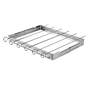 Kebap seti paslanmaz çelik 430 kebap seti dahil katlanabilir şiş tutucu ve 6 adet şiş - Product Image 4