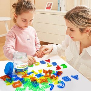 Juego de Mini tarros, contadores de juego sensorial, juego de números translúcidos, bloques de patrón, aprender a contar colores, clasificación y secuenciación, Juguetes - Product Image 5