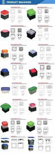 PLB momentaneo e alternanza PCB & Wire Mount illuminato interruttore a pulsante (per sistema di controllo Audio Video) - Product Image 4