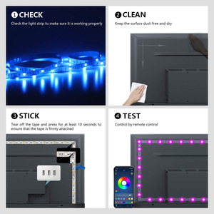 5V USB <strong>LED</strong> Strip Light 5050 RGB <strong>Led</strong> Tape TV Backlight Color Changing with 24Key Remote Controller