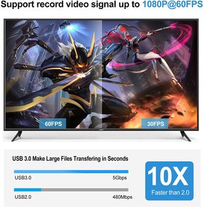 Capturadora de vídeo HDMI a usb, dispositivo de captura de vídeo para captura OBS, tarjeta de captura de vídeo 4K, usb 3,0 - Product Image 3
