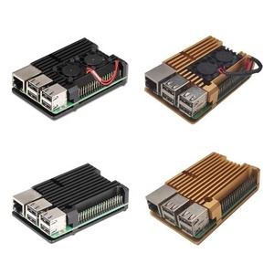 Корпус для Raspberry Pi 3, Модель B/B +/2B, аксессуары, радиатор из алюминиевого сплава, защитный чехол, тихий вентилятор, металлическое охлаждение - Product Image 6