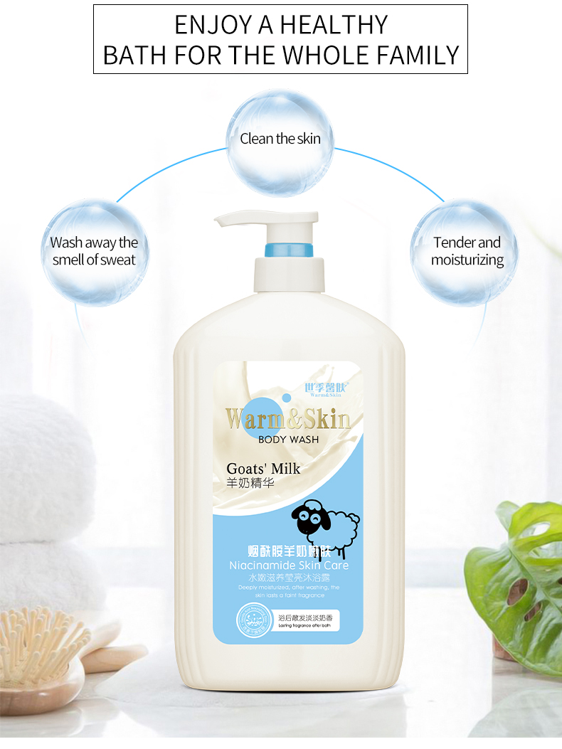 Goat milk-based body wash