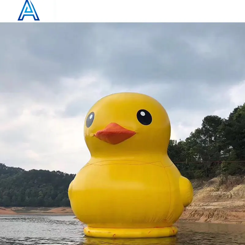 Vente chaude gonflable grand grand canard jaune formes types modèles sur l'eau pour la publicité parc d'attractions activité récréative
