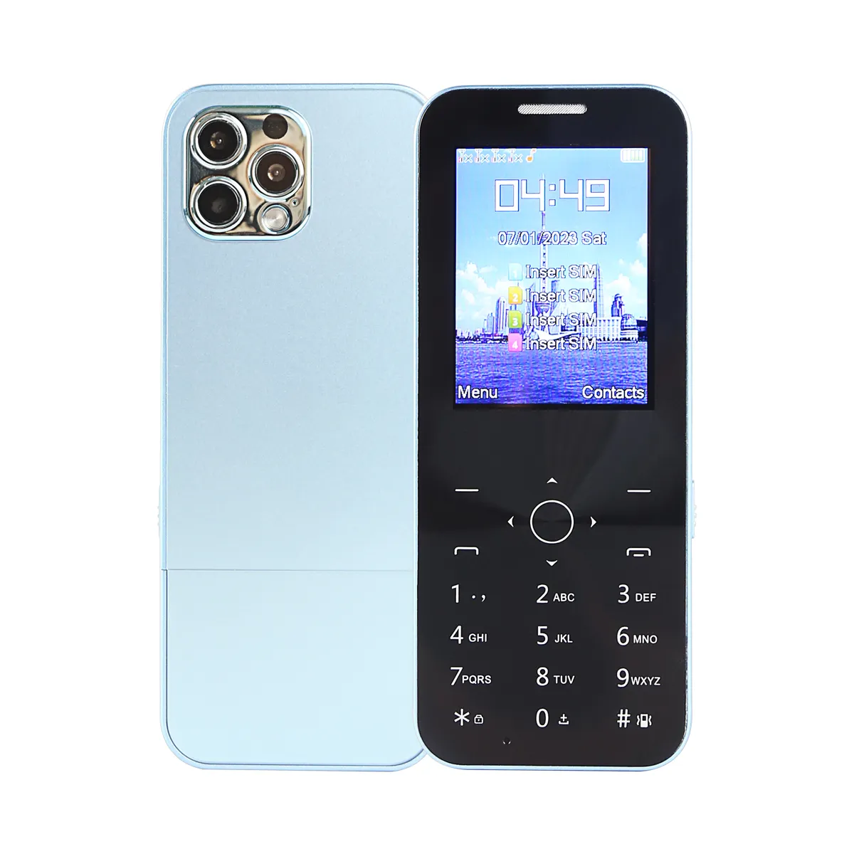 MKTEL 14 PRO MAX Feature Telefon mit vier Sim-Karten Standby 2.4" Bildschirm 1100 mAh Akku MP3 MP4 FM Radio Seniorentelefon Rts