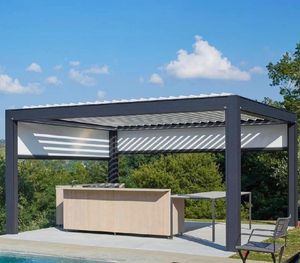 CLEARVIEW電動パーゴラパラブラケット4x4外装<span class=keywords><strong>6x3</strong></span> Mkitとガゼボ屋外ガゼボアルミパーゴラ住宅用