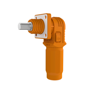 Presa elettrica personalizzata 1500V DC 150A/200A vite M8 1P Pin rotazione di 360 gradi alta lega ad angolo retto in Nylon - Product Image 2