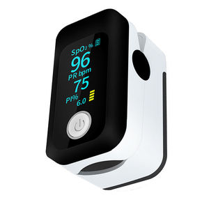 Ngón tay xung Oximeter máu Oxy bão hòa màn hình với báo động, plethysmograph và tưới máu chỉ số - Product Image 1