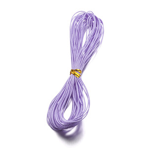 Venta al por mayor de fábrica, cordón elástico de poliéster encerado, hilo encerado para pulseras DIY, collar, fabricación de joyas, amistad - Product Image 1