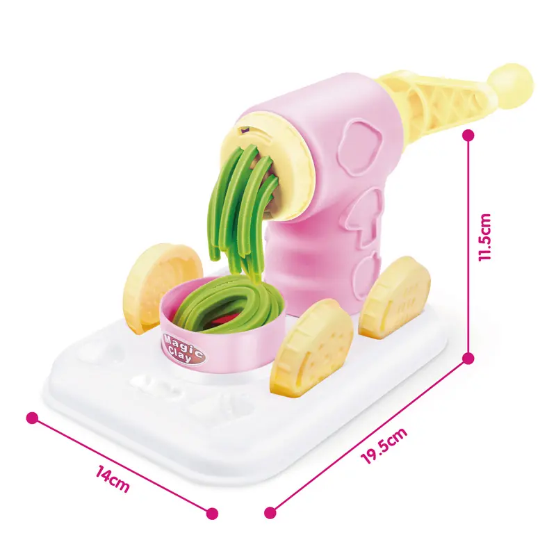 Crianças DIY Modelo Educacional Cor Argila Brinquedo Playdough Set Jogar Massa Noodles Argila Para Crianças