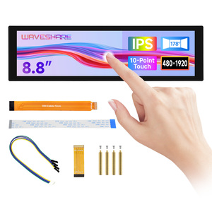 8,8 Zoll DSI LCD Waves hare Kapazitives Touch-Display 480x1920 IPS Optische Verklebung Gehärtete Glasscheibe für Raspberry Pi 5 4B 3B - Product Image 5