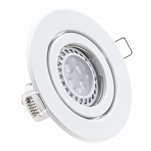 กรอบเพดานแบบฝังนําที่อยู่อาศัยสปอตไลท์ OEM ODM โคมไฟดาวน์ไลท์ GU10 / GU5.3 / MR16 / MR11 วงเล็บกรณีไฟสปอตไลท์สีเต็มรูปแบบ - Product Image 4