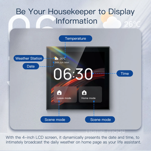 Tuya Smart Life App Inalámbrico 4 pulgadas Zigbee Incorporado Alexa Gateway Control de voz Smart Home Automation Panel de control Linux Gatewa - Product Image 5