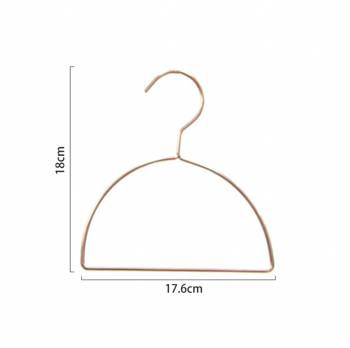 Semicircle rose gold