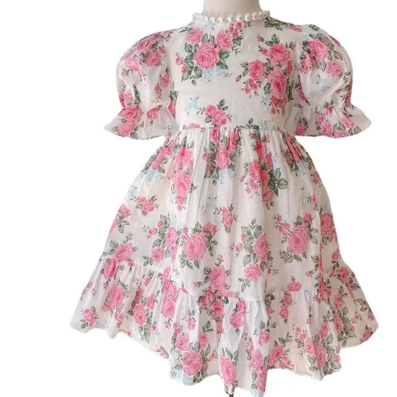 Girl Summer Princess Dress Summer Children Flower Dress Children's Dress 2023