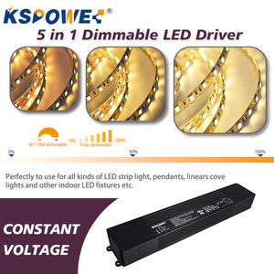 Controlador de Voltaje de Entrada Universal, Controlador LED sin Parpadeo de Clase 2, 24V, 60W, IP67, Impermeable, Pwm, Triac, Regulable, 24V