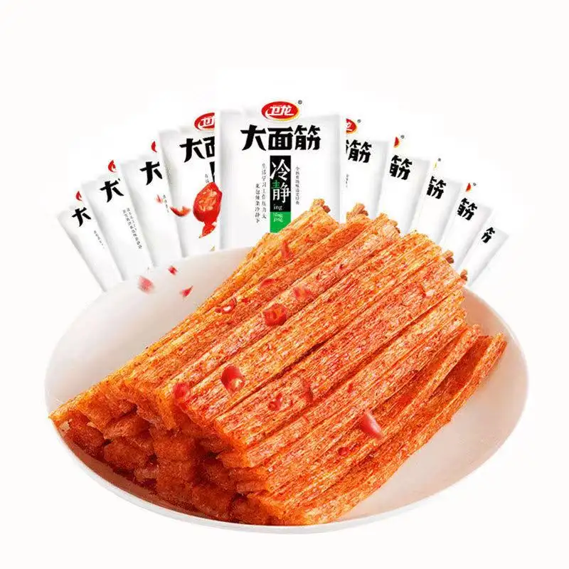 Chinese traditional instant big gluten spicy strips Weilong Seasoned Noodle Products 65g spicy large gluten spicy strips