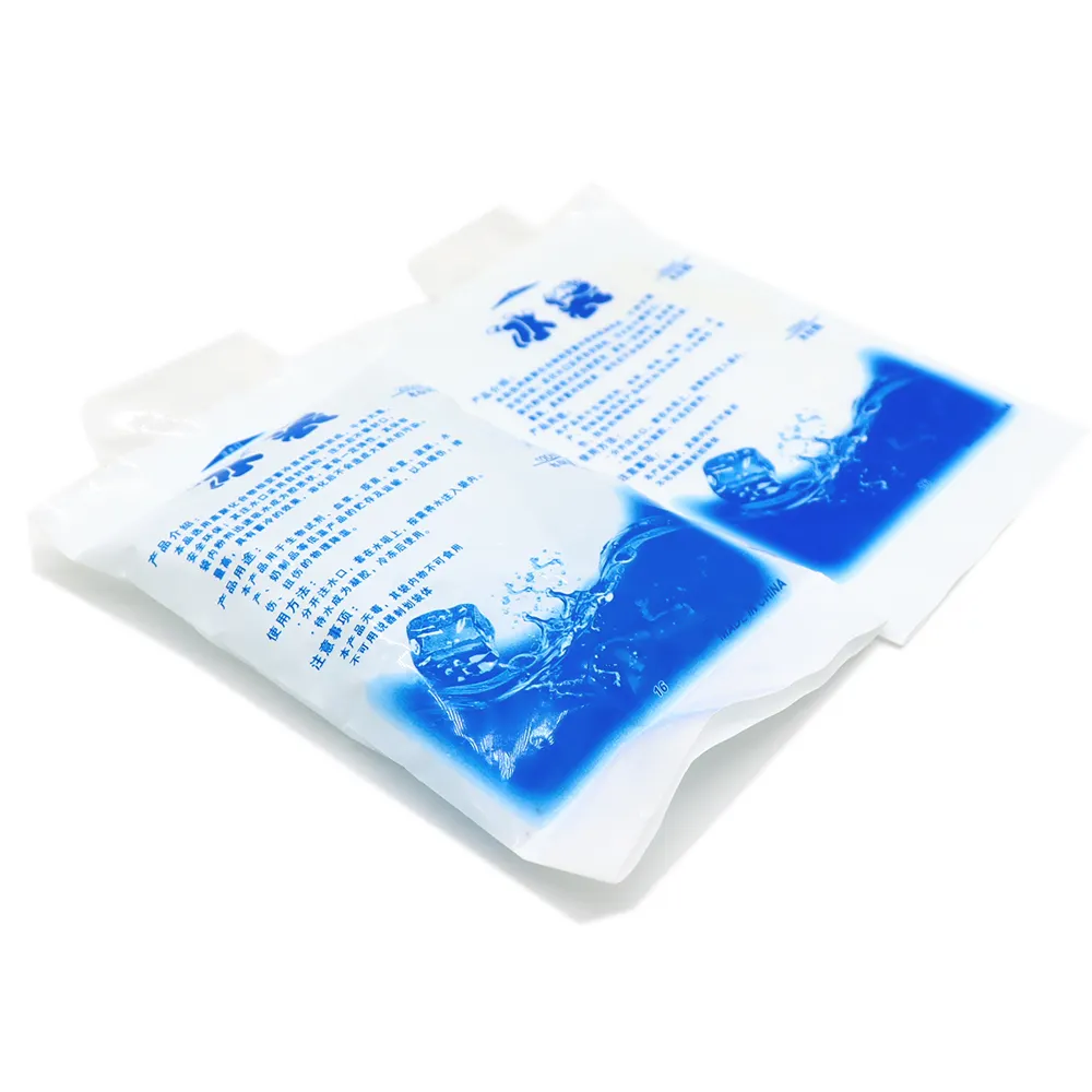 Bolsa de hielo de Gel reutilizable, bolsa enfriadora de Gel para alimentos frescos