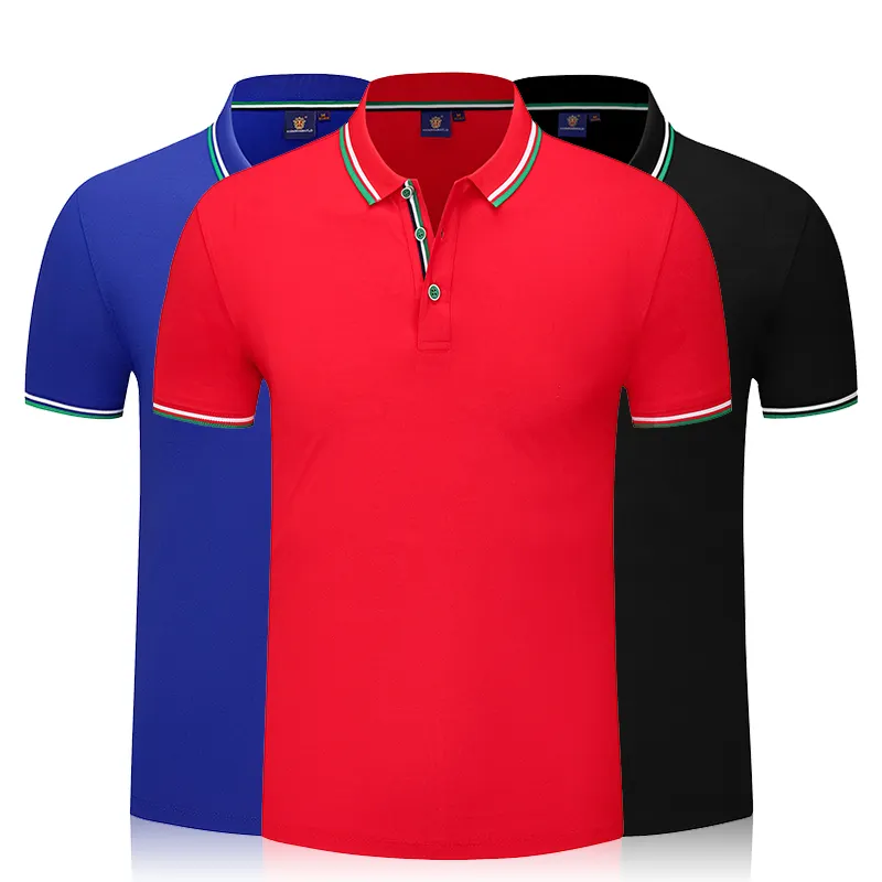 Лучшие мужские рубашки поло с вышивкой логотипа на заказ, футболки с коротким рукавом и воротником для гольфа на лето