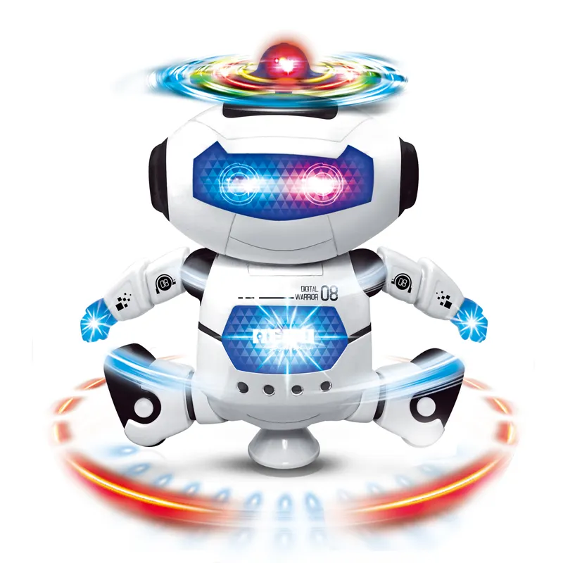 Tanz roboter mit Licht und Musik 360-Grad-Drehung IR Electronic Smart Robot Toys für Jungen